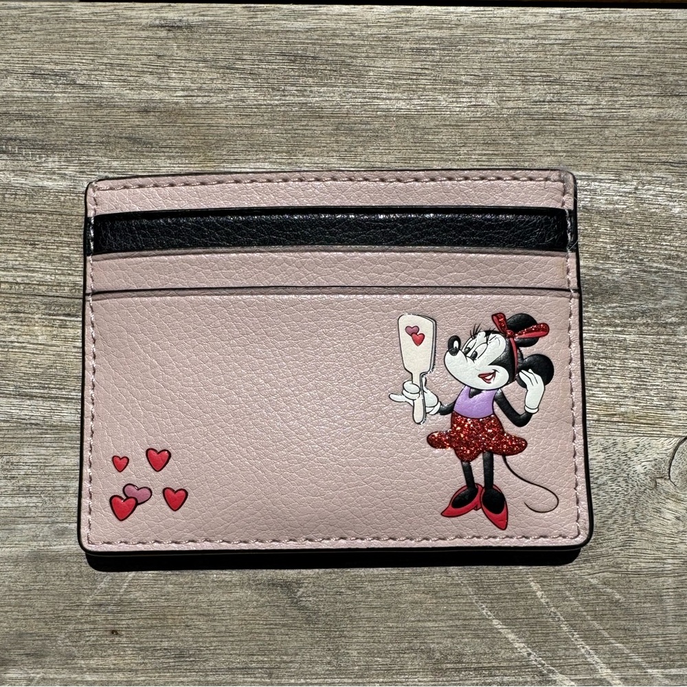 Disney Pink Card Holder with Minnie Mouse Design
